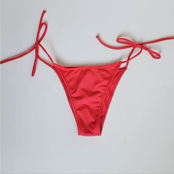 TropicofC Red String Size Small Praia Bikini Bottoms NWT - Picture 5 of 5